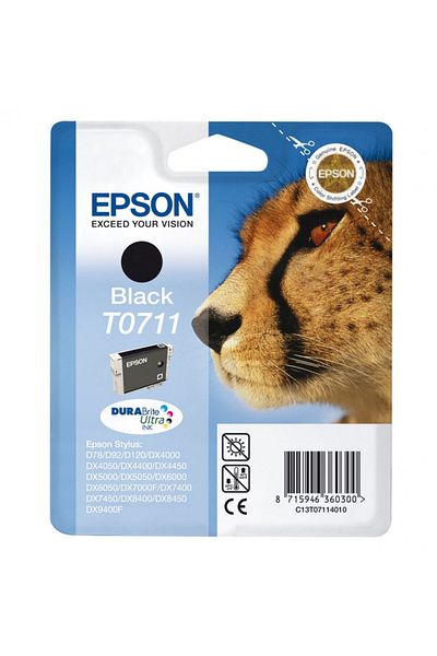 EPSON Original Epson T0711 Ink Cartridge, Black, 250 pages