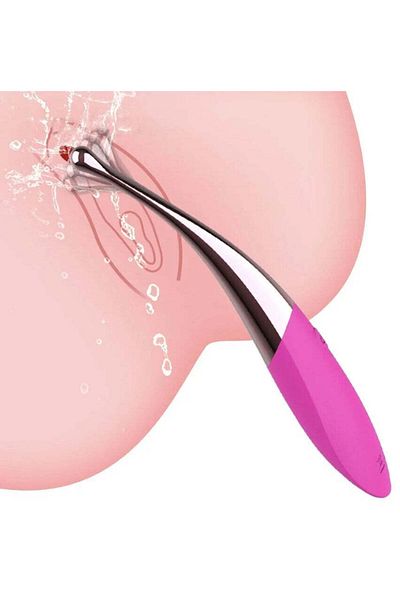 WildFashion Mini Vibrator tip "Point Tide Pen" pentru stimulare clitoridiana, Negru si Auriu, TOY447-177