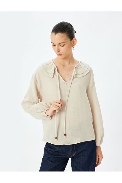 Koton beige Muslin Blouse