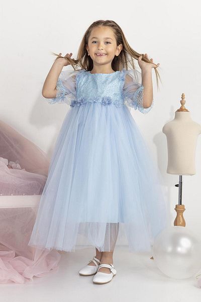 MİNİMONY Rochie de seară pentru bal de absolvire pentru fete - mânecă cu balon, sărbătoare 5006