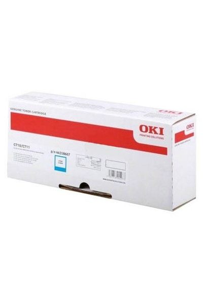 OKI Original Oki C710C / 44318607 Toner Cartridge, Cyan, 11500 pages