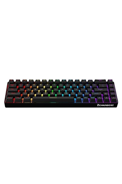 zenkabeat Mechanical Keyboard Wireless/Wired ZENKABEAT, Cable, Bluetooth, 2.4GHz, RGB, 68 Keys, Hot-Swap Funct