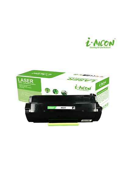 I-AICON Compatible Toner Cartridge Lexmark MS317 / MX317 / 51B2000, Black, 2500 pages - i-Aicon