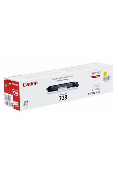 Canon Cartus Toner Original Canon CRG-729Y, Yellow, 1000 pagini