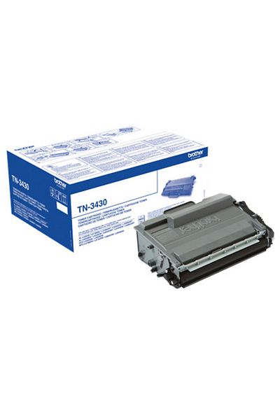 Brother Original Brother TN-3430 Toner Cartridge, Black, 3000 pages