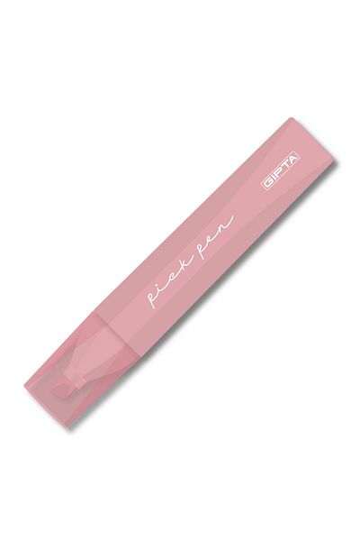 Gıpta Pickpen Cut Tip Highlighter Pink (F1551) 10 Pieces