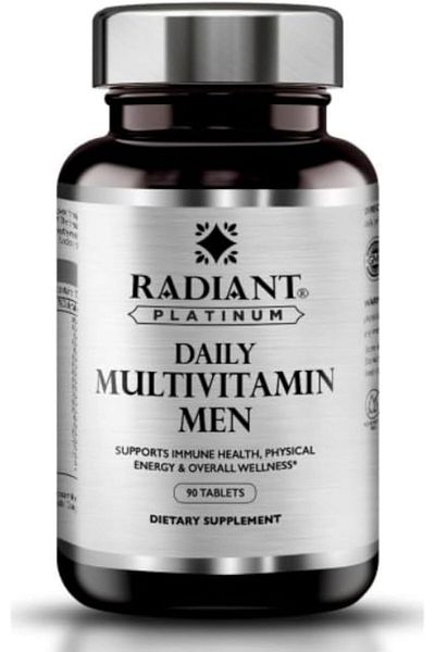 RADIANT PLATINUM Multivitamin Men | Supports Overall Wellbeing & Keeps You Active | Supports Nervous