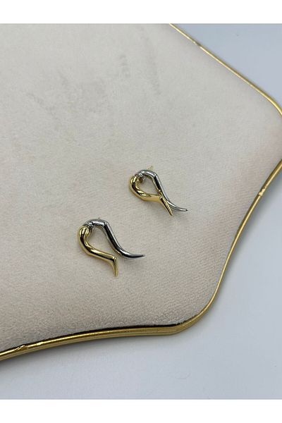 MyladyAccessoriess Double Color Dual Use Steel Earrings