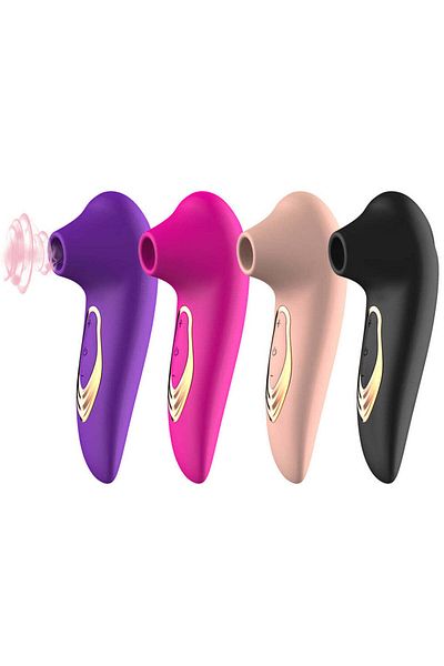 WildFashion Vibrator clitoridian cu functie de suctiune/aspirare cu multiple intensitati, Negru TOY424-1