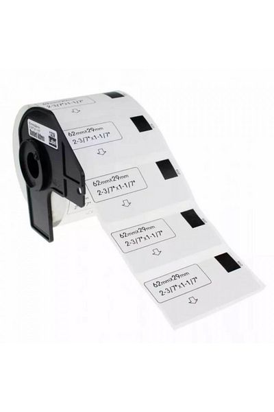 I-AICON Brother DK-11209, Compatible Labels, Black on White, 62mm x 29mm - i-Aicon