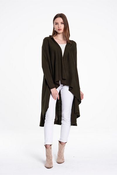 GAJA Women's Thin Knitwear Asymmetric Cardigan Gj 4095