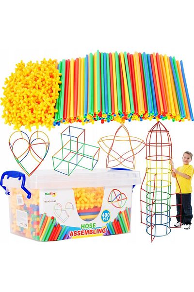 ideal STORE Magic Pieces idealStore Straw Construction Set, 400 elements