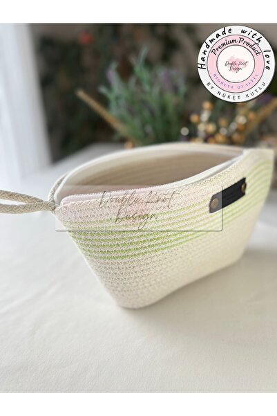 DOUBLE KNOT DESİGN Half Moon Clutch Portfolio Bag, Evening Dress Bag, Totebag, Women's Bag, Summer, Gift