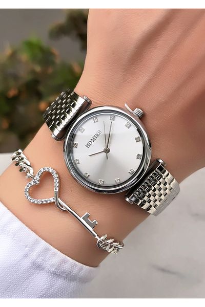 Homies Original Invoice Waterproof Women's Wrist Watch with Bracelet Gift