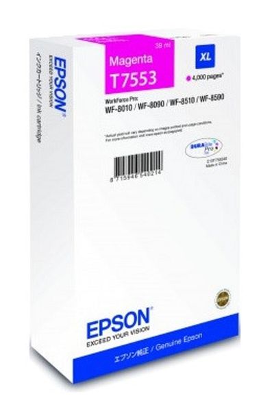 EPSON Original Epson Ink Cartridge T7553 / C13T755340, Magenta, 4000 pages