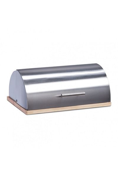 zeller Stainless steel bread box, 39 x 28 x 16 cm