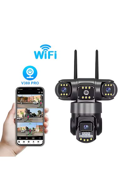 MaGeCa MaGeCa surveillance camera, WIFI, 6MP Full HD, 3 simultaneously monitored areas, Motion detection