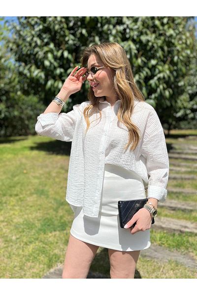 Size Özgü Ecru Skirt