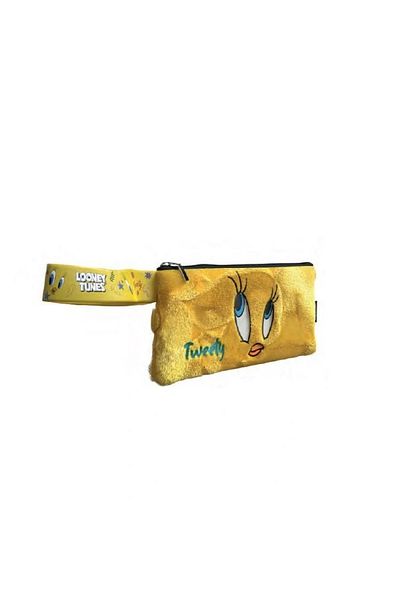 Hello Kitty Tmn 607376 Looney Tunes Tweety Single Compartment Pen (Hand) Bag 3008 Yellow