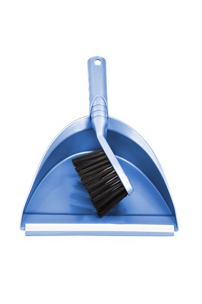 flores Plastic file, with rubber blade and brush, Y239, blue