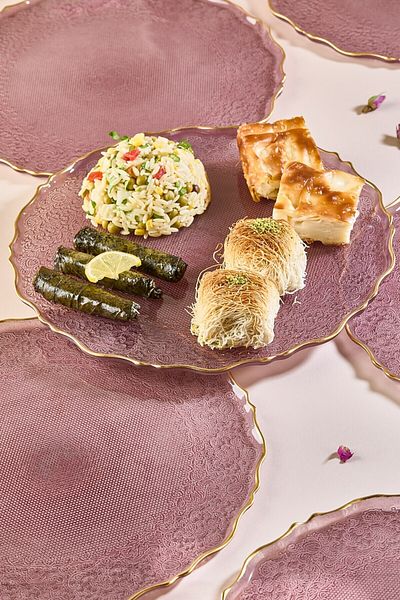 Lora Bianca Tapestry 28 cm 6 Piece Service Presentation Plate Set
