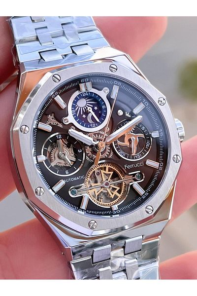 Ferrucci Automatic&Winding 3 Atm Water Resistant Steel Band Men's Watch Bfc.03320.06