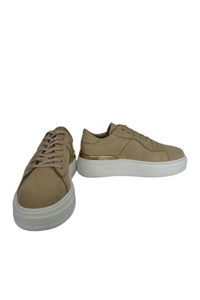 KEMAL TANCA 873 1030 Women's Khaki Leather Casual Shoes