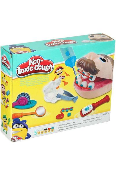 BabyCara Doctor Drill and Fill Toys Play Dough Dentist Set