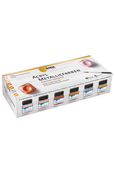 Kreul Μεταλλικό Ακρυλικό χρώμα Glamour Living 6/σετ Kreul