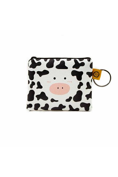 PALTO TASARIM Cow Printed Coin Purse