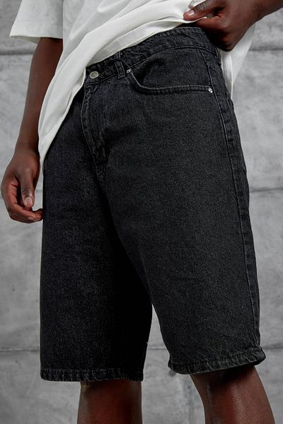 NOMARC Black Mb Oversize Denim Shorts
