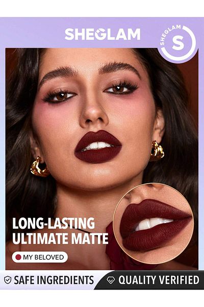 SHEGLAM Dynamatte Boom Long-Lasting Matte Lipstick (Ember Rose Ver.)-My Beloved