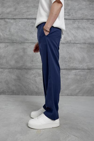 NOMARC Lacivert Kp Duble Kumaş Baggy Pantolon