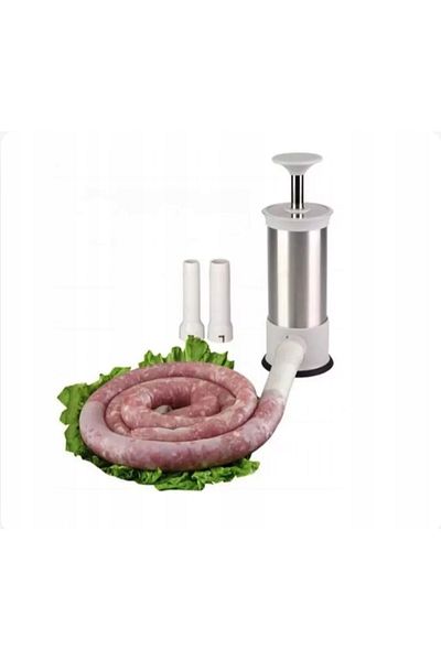 zola Manual sausage stuffer, Zola, 4 funnels, stainless steel, 25 × 9.5 cm