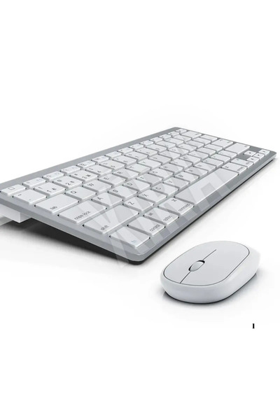 Blic BLİC BKB-13 2.4G + Bluetooth Bağlantılı Kablosuz Klavye Mouse Set Ultra Sessiz Laptop, Tablet, PC