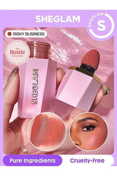 SHEGLAM Color Bloom Liquid Blush Matte Finish-Risky Business