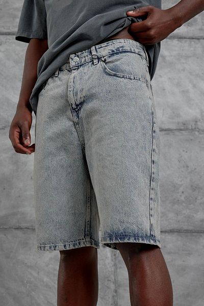 NOMARC Gray Mb Oversize Denim Shorts