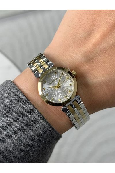Homies Guaranteed Premium Women's Wristwatch Gold-Silver (White Dial) Rshms-221