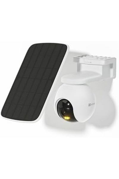 EZVIZ CB8 Kit with Solar Panel 2K Security Camera Outdoor Wireless, Auto Tracking, Color Night Vision