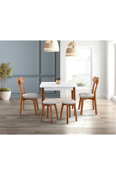 Mobilya Dükkanım İzmir Beyaz Masa HDR1271a - MD