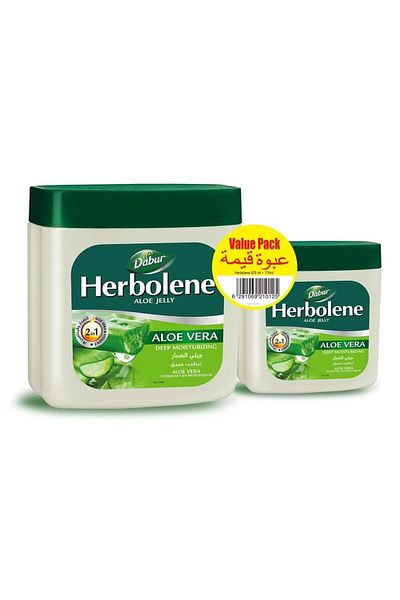 Dabur Pack of 2 Herbolene Aloe Jelly - 425 ml + 115 ml