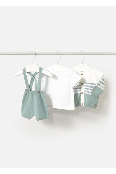 MAYORAL Baby Boy 3-Piece Knitted Set Mint 1203