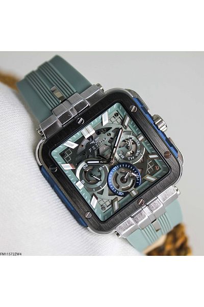 FERRO Fm11572Zw4 Men's Wrist Watch with Silicone Cord