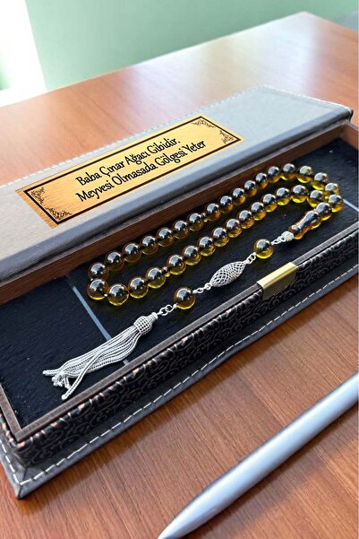 Atolyezone Sertifikalı 925 Ayar Gümüş Püsküllü Premium Üst Kalite Ateş Kehrib...