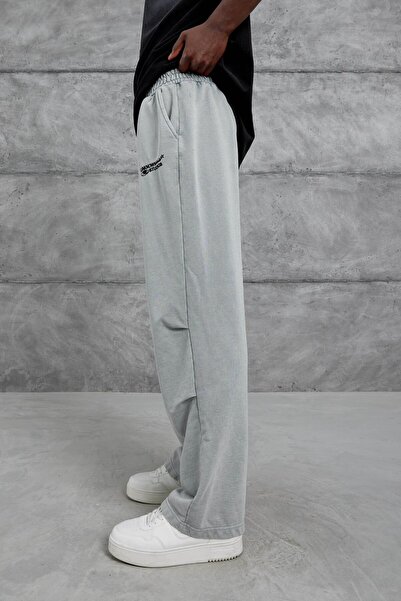 NOMARC Ανδρικό γκρι παντελόνι με ανώτατη τσέπη με γράμματα Unknown