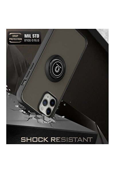 SKYDDAR INNOVATION Case for Huawei nova 11 SE / nova 12 SE, Glinth with 360° Magnetic Rotating Ring, Black, sticker set