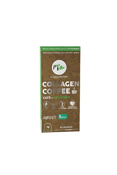 Protella Collagen Coffee X 10 capsule, 40G, Protella, Cafea solubila cu colagen
