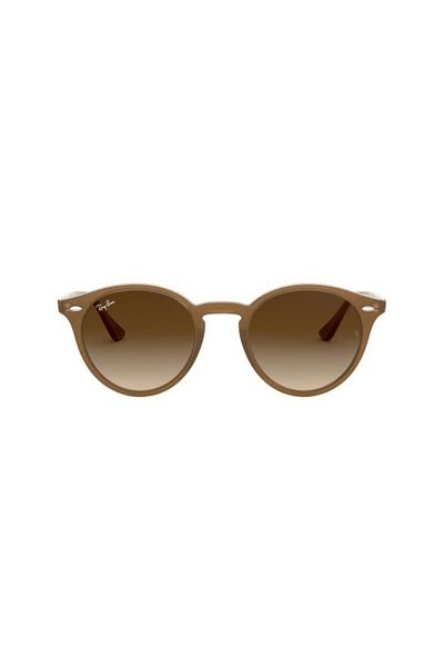 Ray-Ban Ray-Ban RB2180 6166/13 – Ochelari de soare unisex, ramă bej transparent, lentile maro degrade