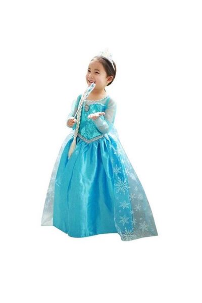 BabyCara Princess Frozen Costume Dress For Girls With Flared Style Large Size Ages 11-14