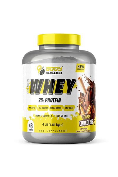 Body Builder Premium Whey Protein New Gen, Chocolate, 4 LB, Muscle Growth